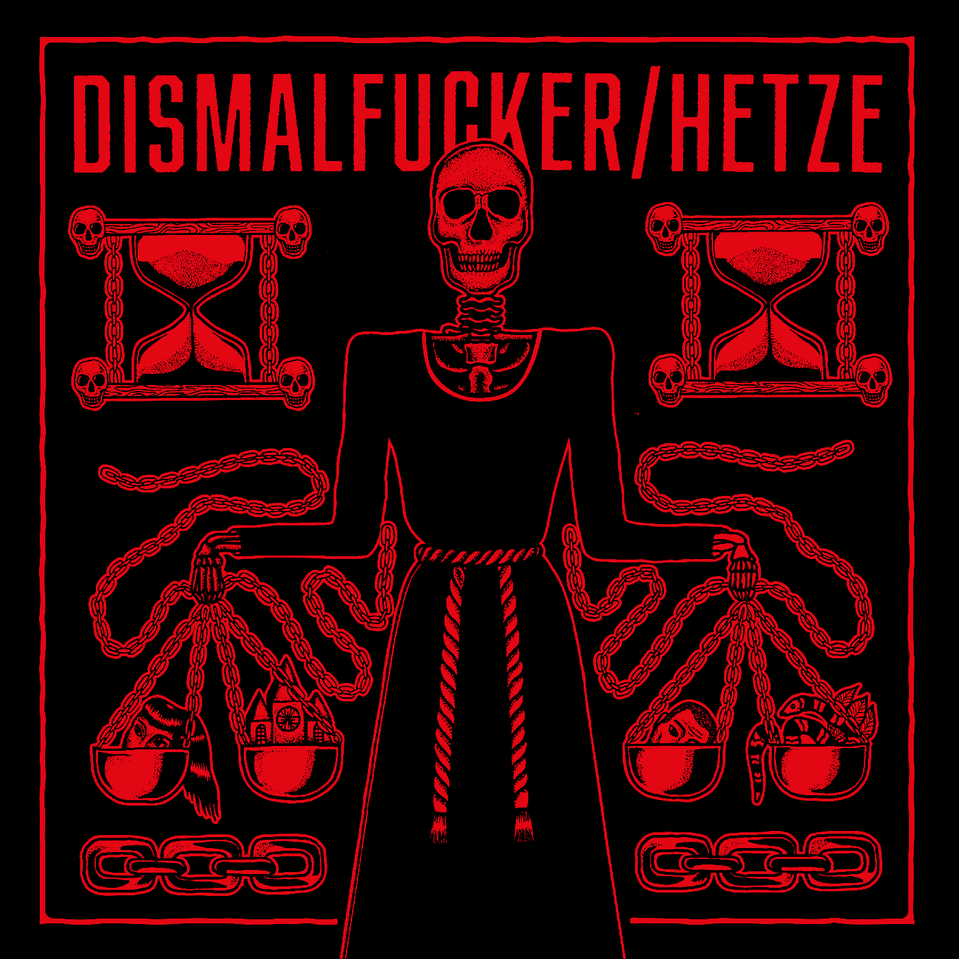 Dismalfucker / Hetze - Split LP