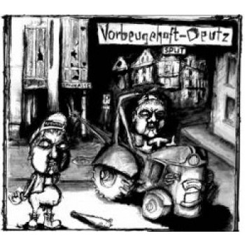 Vorbeugehaft / Deutz - Split LP (red marbled vinyl) (Default)