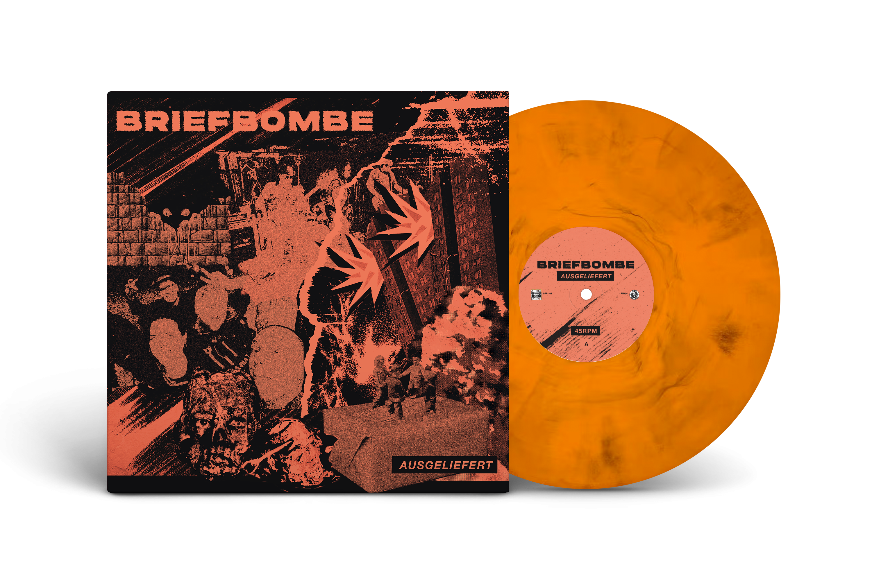 BRIEFBOMBE - Ausgeliefert LP (UPS orange vinyl)