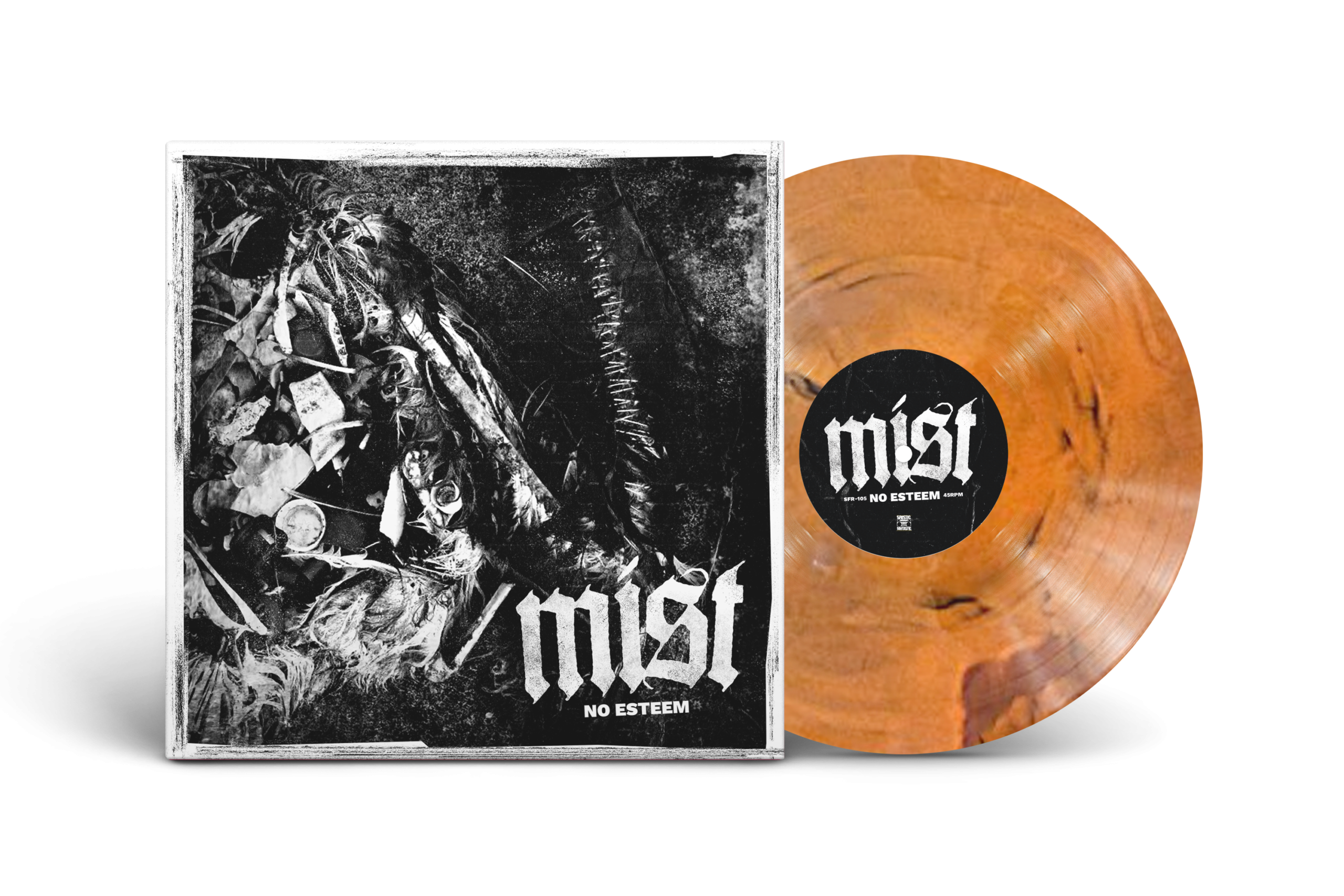 MIST - No Esteem LP (amber + Siebdruck, limited 100)