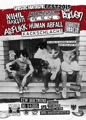 Flyer Spastic Fantastic Fest 2015 Do, 09.04.2015
