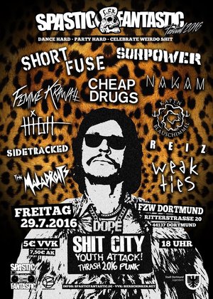 Flyer Spastic Fantastic Fest 2016 Fr, 29.07.2016