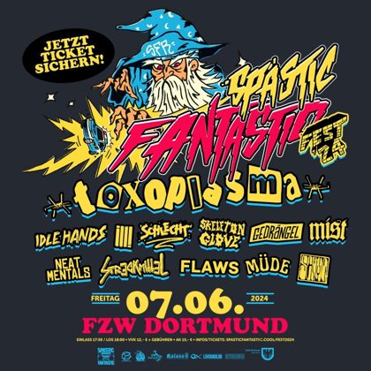Flyer Spastic Fantastic Fest 2024 Fr, 07.06.2024