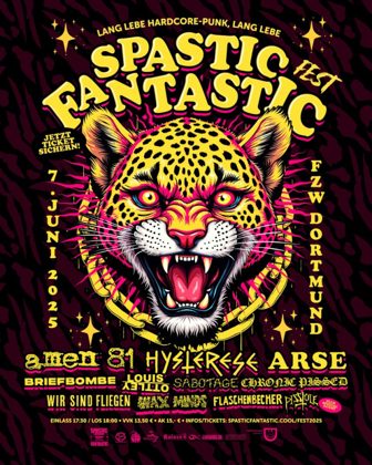 Flyer Spastic Fantastic Fest 2025 Sa, 07.06.2025